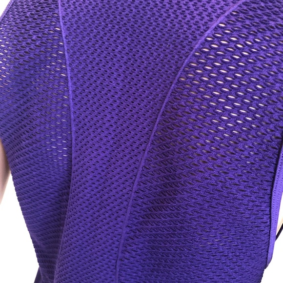 Fabletics Serenity Seamless Purple Open-Mesh Tank-Top Women’s Size XL NWT Shirt - Picture 4 of 16